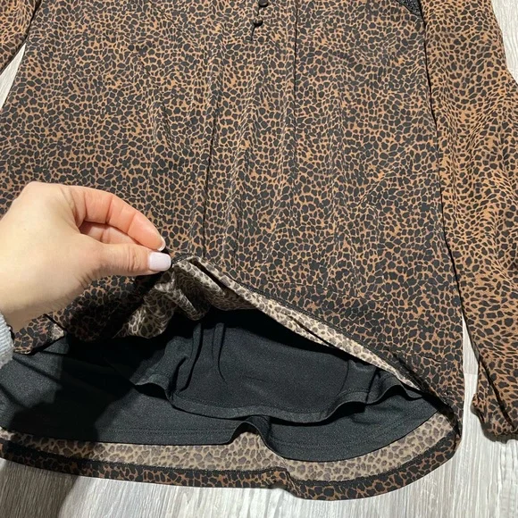 White House Black Market Long-Sleeve  Jersey Lace Long Sleeve Tunic Blouse - Picture 5 of 12